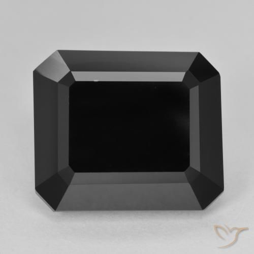 15.28ct طبيعي شورل تورمالين, قص الزمرد, غير شفاف