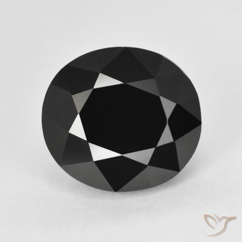 7.56ct طبيعي شورل تورمالين, بيضوي, غير شفاف
