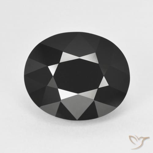 7.58ct طبيعي شورل تورمالين, بيضوي, غير شفاف