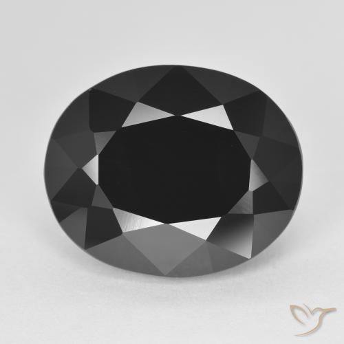 13.51ct طبيعي شورل تورمالين, بيضوي, غير شفاف