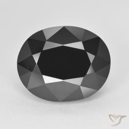 9.12ct طبيعي شورل تورمالين, بيضوي, غير شفاف