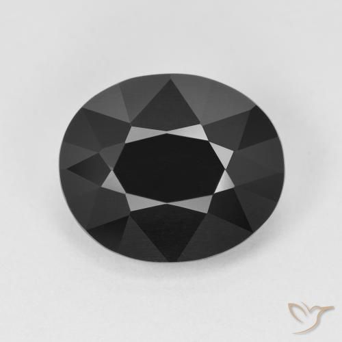 5.23ct طبيعي شورل تورمالين, بيضوي, غير شفاف