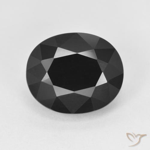 6.22ct طبيعي شورل تورمالين, بيضوي, غير شفاف