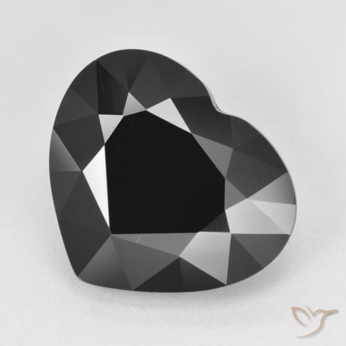 7.20ct طبيعي شورل تورمالين, قلب, غير شفاف