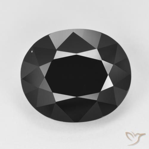 12.70ct طبيعي شورل تورمالين, بيضوي, غير شفاف