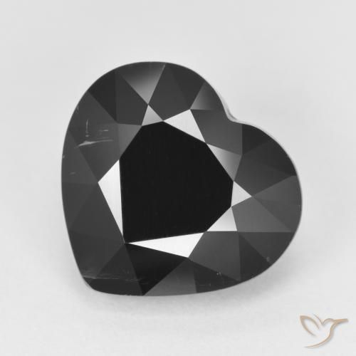 6.20ct طبيعي شورل تورمالين, قلب, غير شفاف