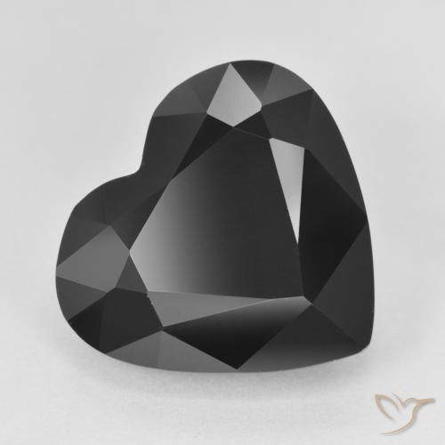 12.21ct طبيعي شورل تورمالين, قلب, غير شفاف