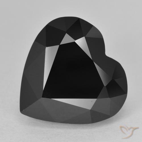 12.68ct طبيعي شورل تورمالين, قلب, غير شفاف