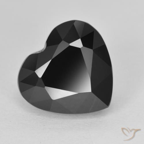 6.03ct طبيعي شورل تورمالين, قلب, غير شفاف