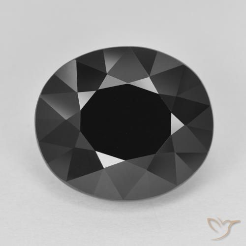 12.17ct طبيعي شورل تورمالين, بيضوي, غير شفاف