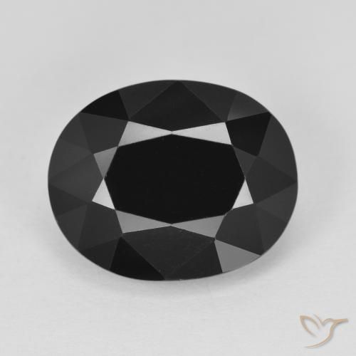 9.01ct طبيعي شورل تورمالين, بيضوي, غير شفاف, Photo A