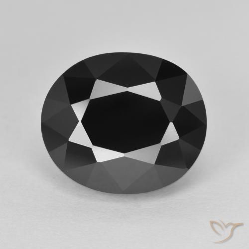 8.67ct طبيعي شورل تورمالين, بيضوي, غير شفاف