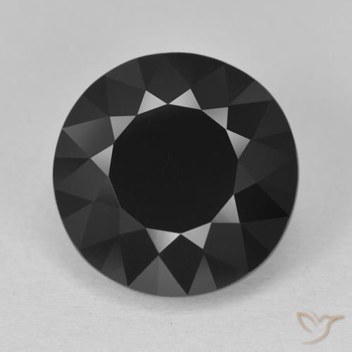 6.30ct طبيعي شورل تورمالين, دائري, غير شفاف