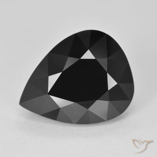 10.38ct طبيعي شورل تورمالين, شكل الكمثرى, غير شفاف