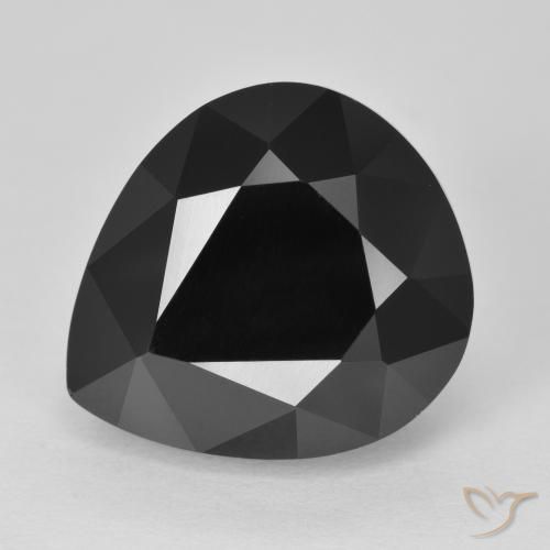 14.45ct طبيعي شورل تورمالين, شكل الكمثرى, غير شفاف