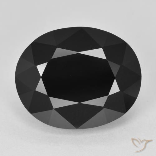 11.49ct طبيعي شورل تورمالين, بيضوي, غير شفاف, Photo A