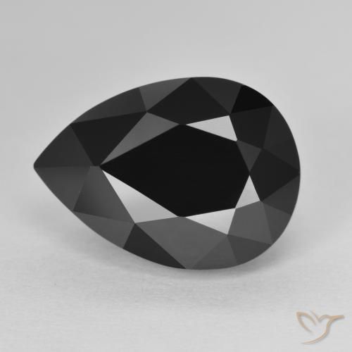 10.65ct طبيعي شورل تورمالين, شكل الكمثرى, غير شفاف