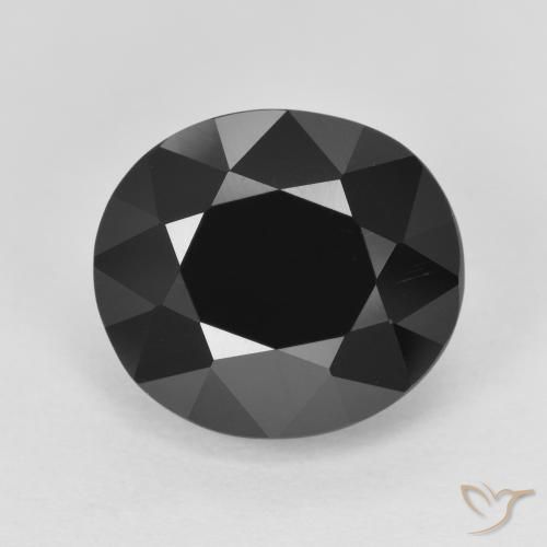 6.82ct طبيعي شورل تورمالين, بيضوي, غير شفاف