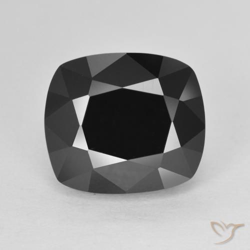 6.12ct طبيعي شورل تورمالين, وسادة, غير شفاف