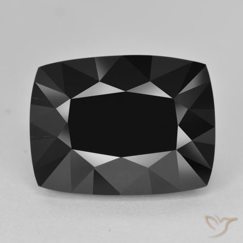 17.62ct طبيعي شورل تورمالين, وسادة, غير شفاف