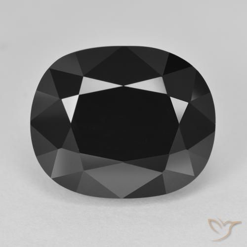 15.29ct طبيعي شورل تورمالين, وسادة, غير شفاف