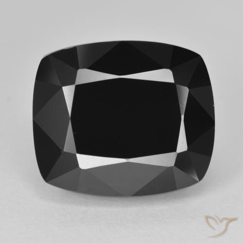 12.78ct طبيعي شورل تورمالين, وسادة, غير شفاف
