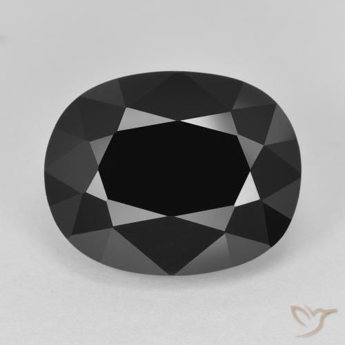 9.37ct طبيعي شورل تورمالين, وسادة, غير شفاف