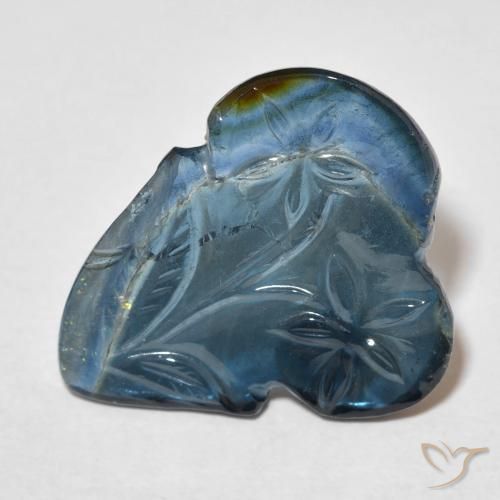 8.15ct طبيعي أزرق بحرى غامق تورمالين, فانسى, شفاف