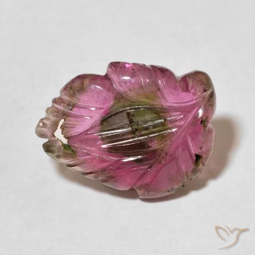 4.24ct طبيعي متعدد الألوان تورمالين, قص وردة, شفاف