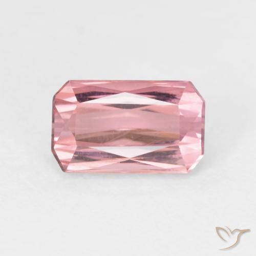 1.67ct طبيعي وردى العلكة تورمالين, قص الزمرد, VVS-VS