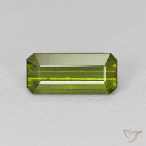 2.07ct طبيعي أخضر الغابات تورمالين, قص الزمرد, VS-SI