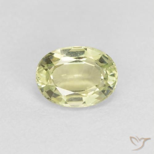 0.81ct طبيعي أخضر كمثرى فاتح تورمالين, بيضوي, VVS