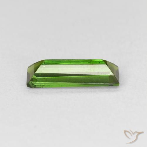 تورمالين Medium Dark-Green طبيعي، باجيت، 1.08 قيراط، قليلا جدا
