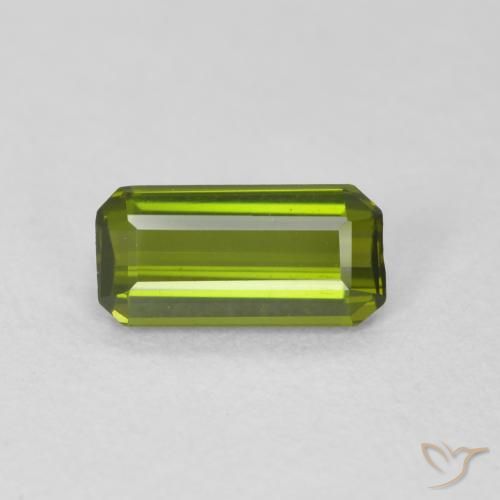 0.74ct طبيعي أخضر الغابات تورمالين, قص الزمرد, VVS