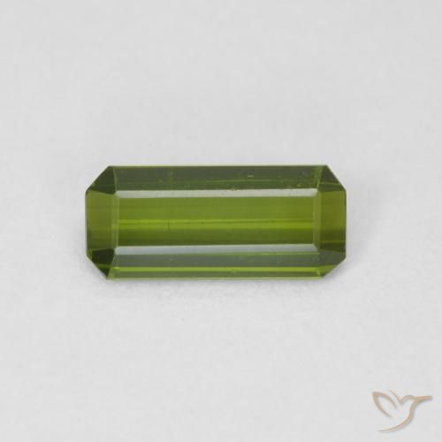 1.05ct طبيعي الأخضر الغامق تورمالين, قص الزمرد, VVS