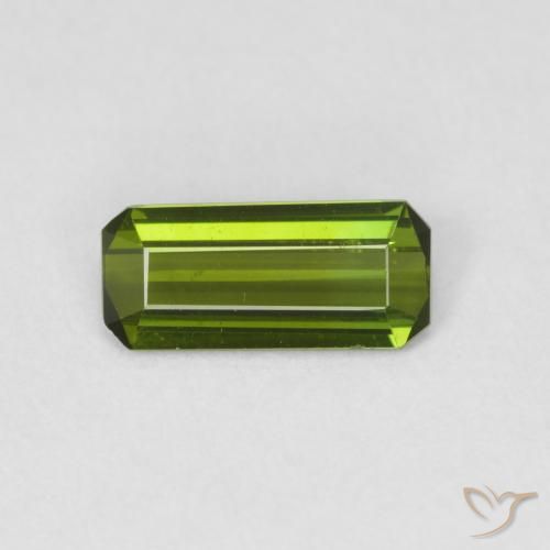 0.78ct طبيعي أخضر الغابات تورمالين, قص الزمرد, VVS-VS