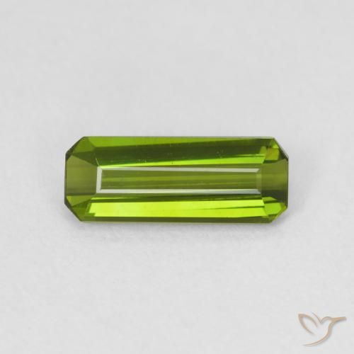 0.83ct طبيعي أخضر الغابات تورمالين, قص الزمرد, VVS-VS