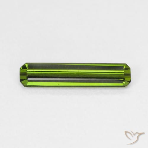 1.06ct طبيعي الأخضر الغامق تورمالين, قص الزمرد, VVS-VS