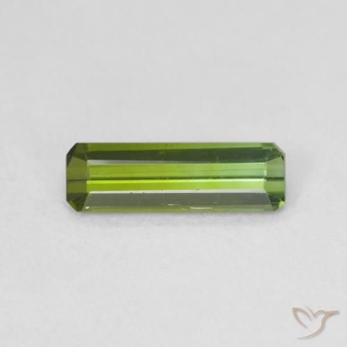 0.73ct طبيعي أخضر الغابات تورمالين, قص الزمرد, VVS