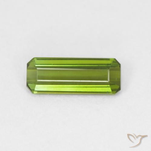 0.70ct طبيعي الأخضر الغامق تورمالين, قص الزمرد, VVS