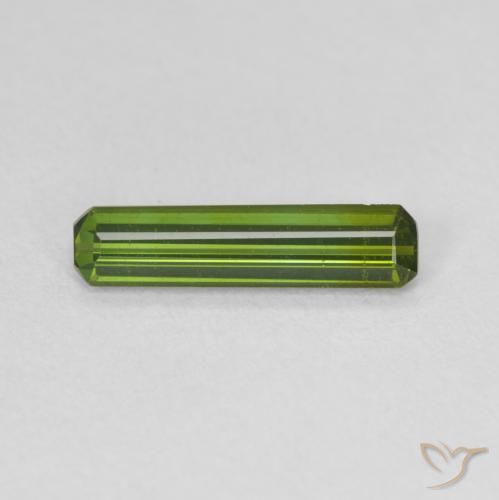 0.86ct طبيعي الأخضر الغامق تورمالين, قص الزمرد, VVS-VS