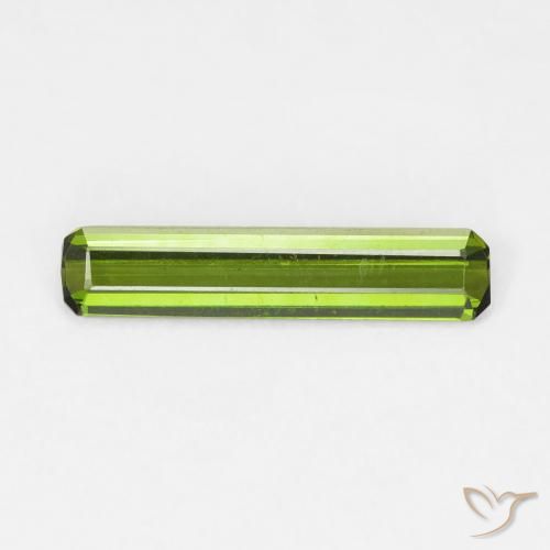 0.94ct طبيعي الأخضر الغامق تورمالين, قص الزمرد, VVS