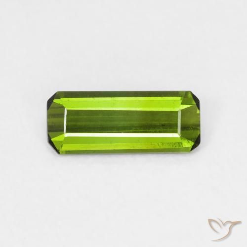 0.54ct طبيعي أخضر متوسط تورمالين, قص الزمرد, VVS