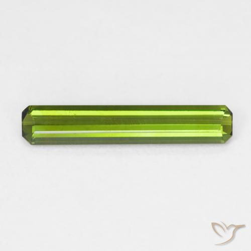 1.08ct طبيعي الأخضر الغامق تورمالين, قص الزمرد, VVS