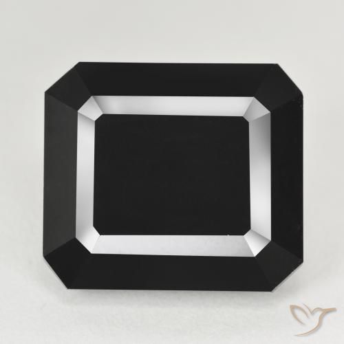 26.25ct طبيعي شورل تورمالين, قص الزمرد, غير شفاف