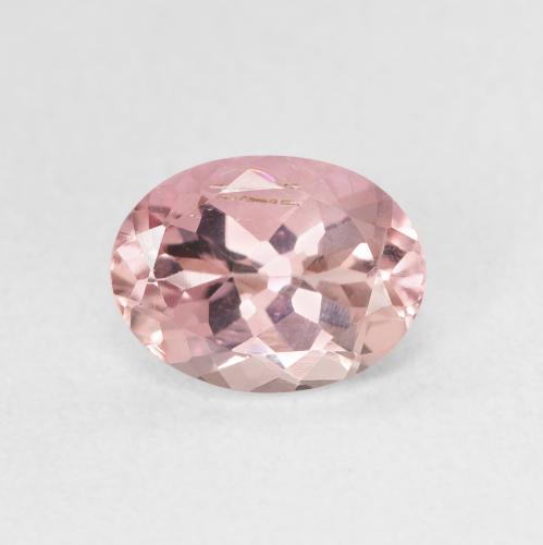 1.44ct طبيعي وردي فاتح تورمالين, بيضوي, VS-SI