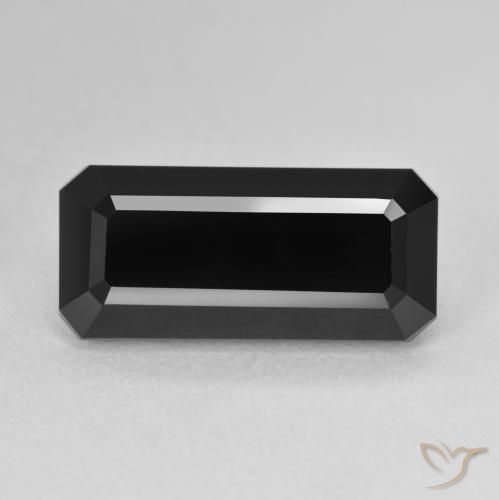 7.00ct طبيعي شورل تورمالين, قص الزمرد, غير شفاف
