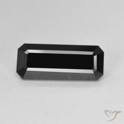 3.58ct طبيعي شورل تورمالين, قص الزمرد, غير شفاف