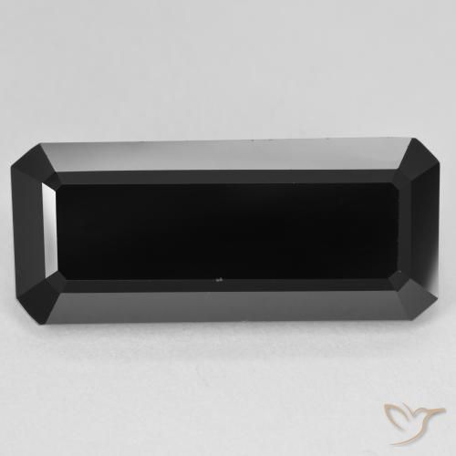17.27ct طبيعي شورل تورمالين, قص الزمرد, غير شفاف