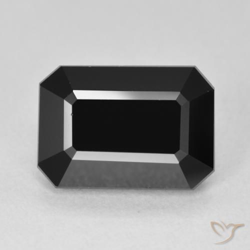 6.09ct طبيعي شورل تورمالين, قص الزمرد, غير شفاف